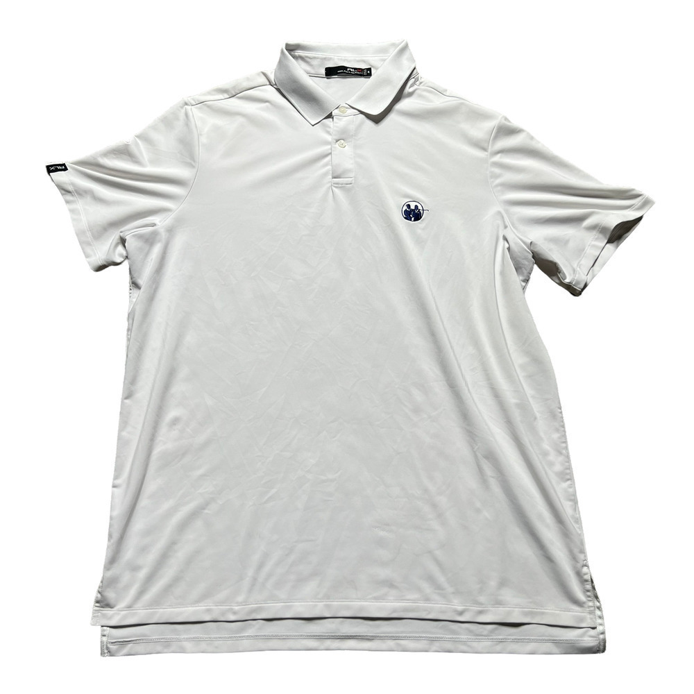 Ralph Lauren RLX Mens White Golf Polo Shirt Regular Fit Stretchy Size XL